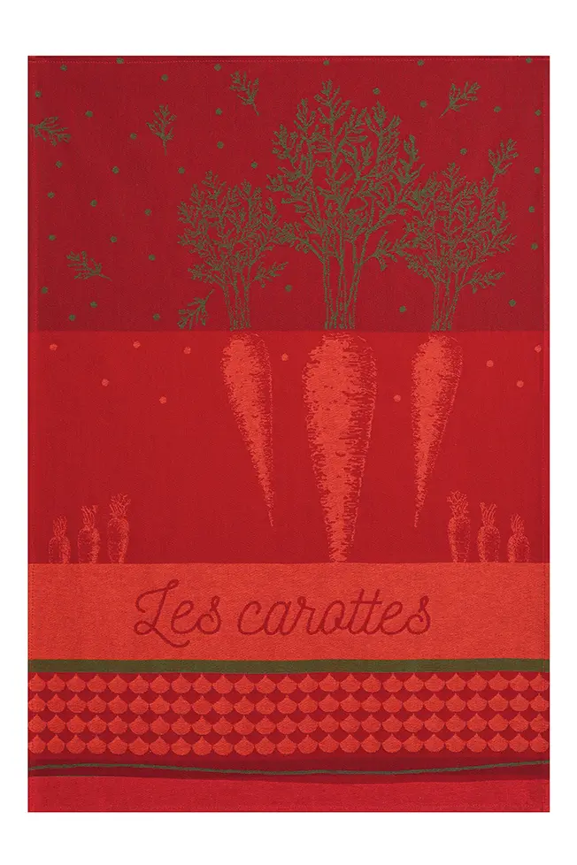 Les carottes- Geschirrtuch