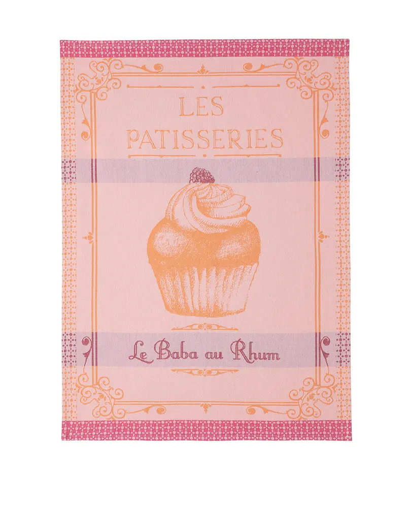 Les Patisseries orange- Geschirrtuch
