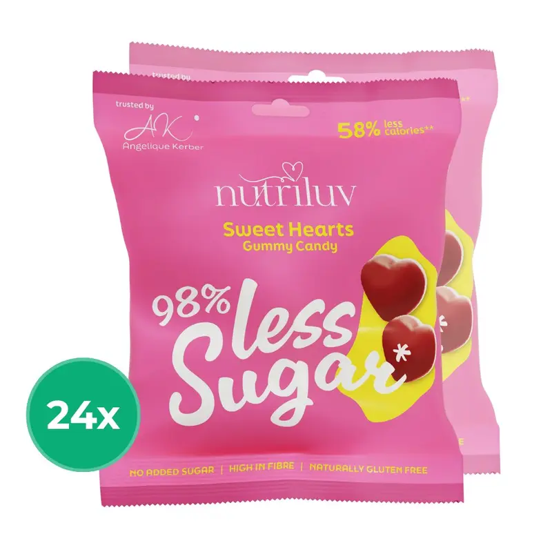 Less Sugar - Süße Herzen | Maxipack 24x50g