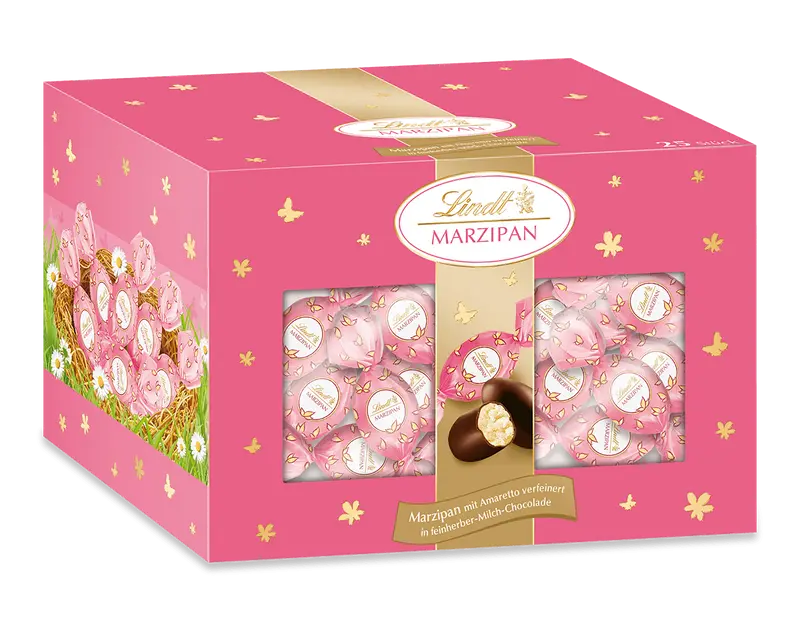 Lindt Schokolade Marzipan-Eier mit Amaretto | 425 g