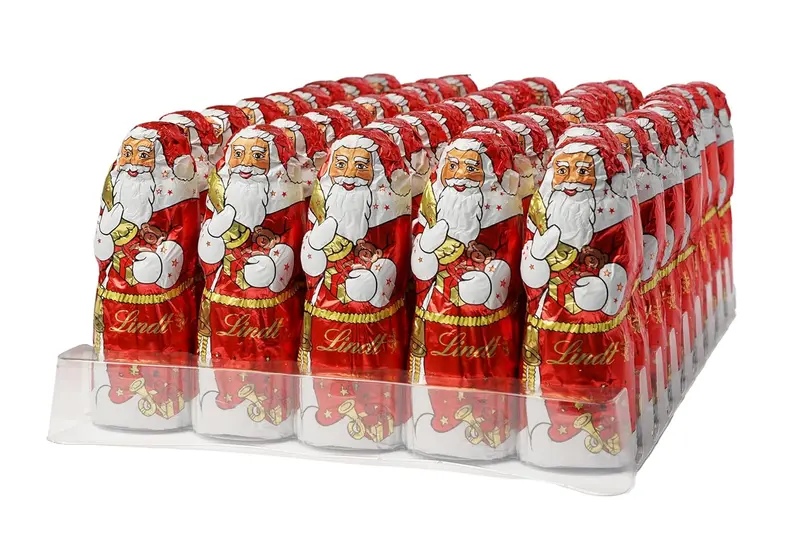 Lindt Weihnachtsmänner aus Alpenvollmilch – 45er Großpackung (45 × 40g)