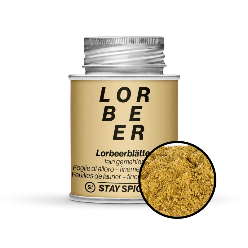 Lorbeerblätter fein-gemahlen