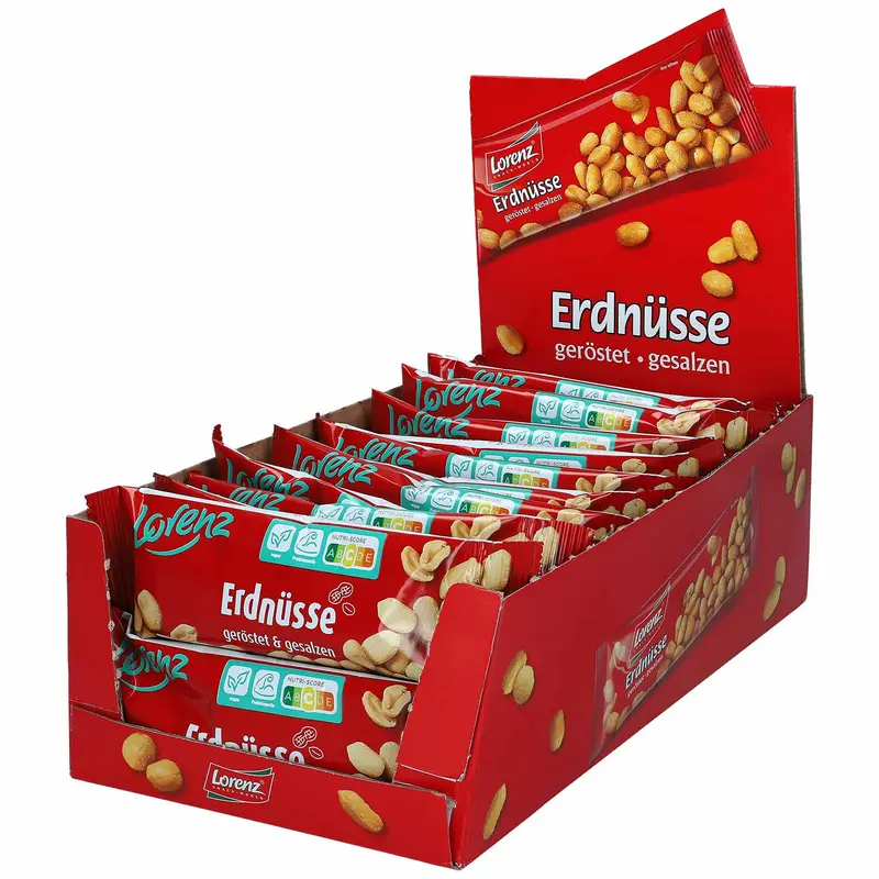 Lorenz Erdnüsse geröstet und gesalzen 28 x 40g