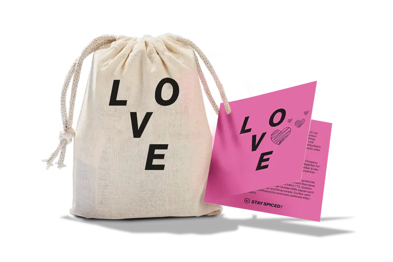 LOVE | Gewürze Set | 4 Gewürze im Jutebeutel