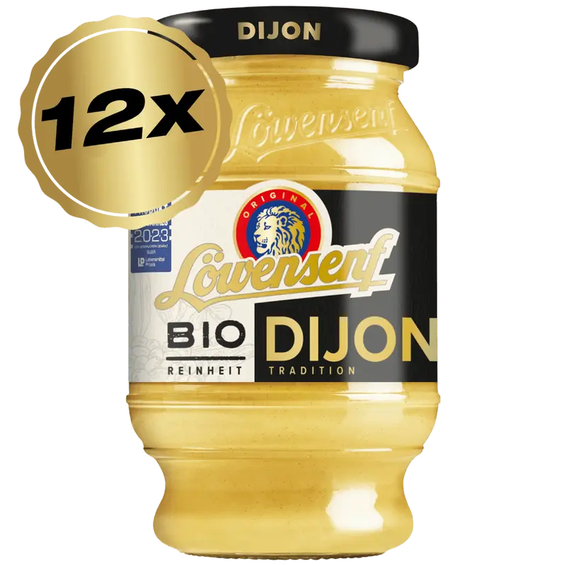 Löwensenf Bio Dijon Senf Tönnchen - 12x 250ml