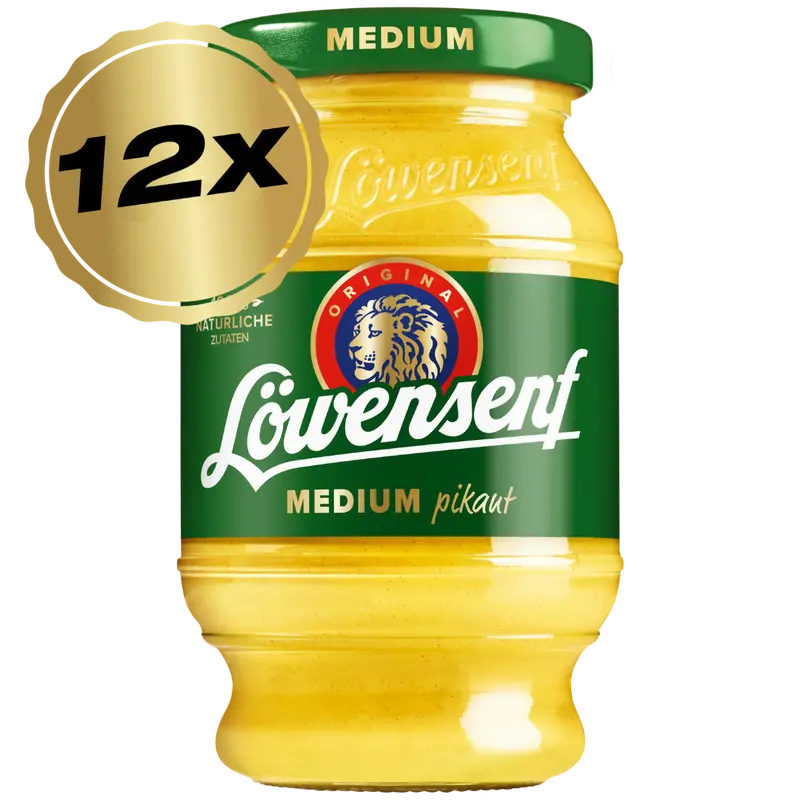 Löwensenf Medium Tönnchen - 12x 250ml