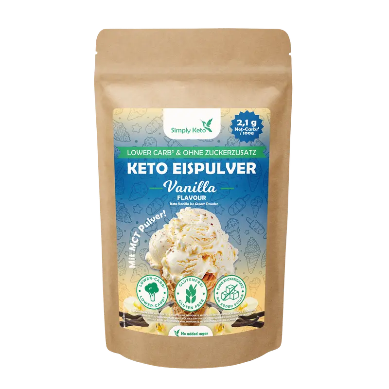Lower-Carb* & Keto Eispulver | Vanille