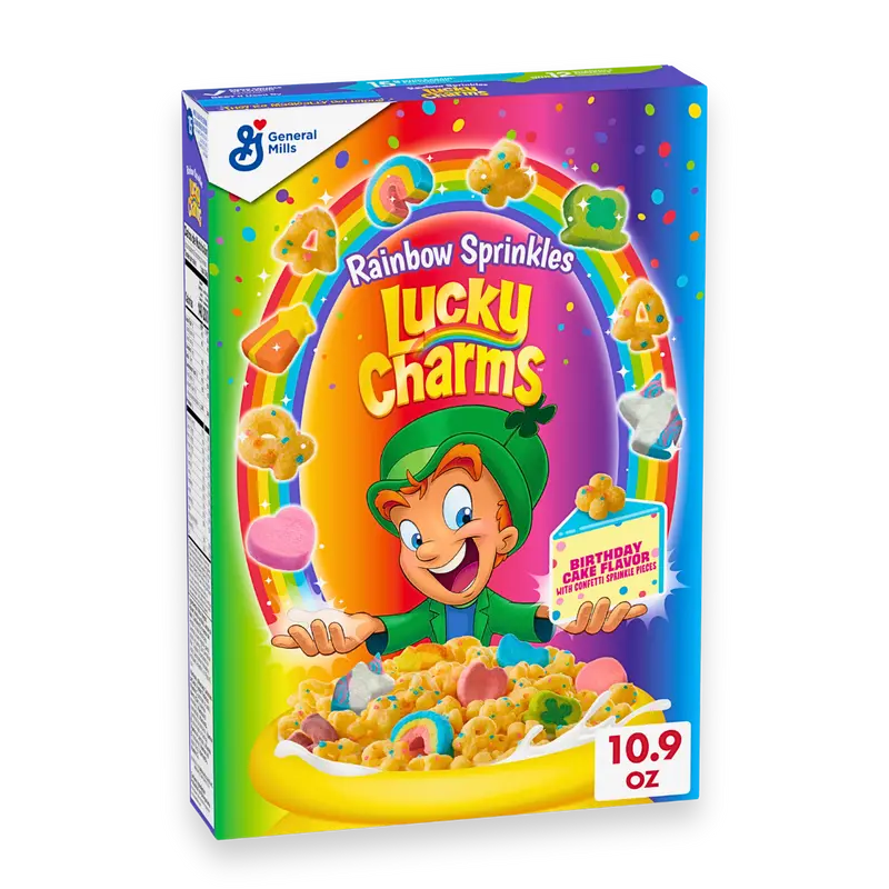 Lucky Charms Rainbow Sprinkles Birthday Cake