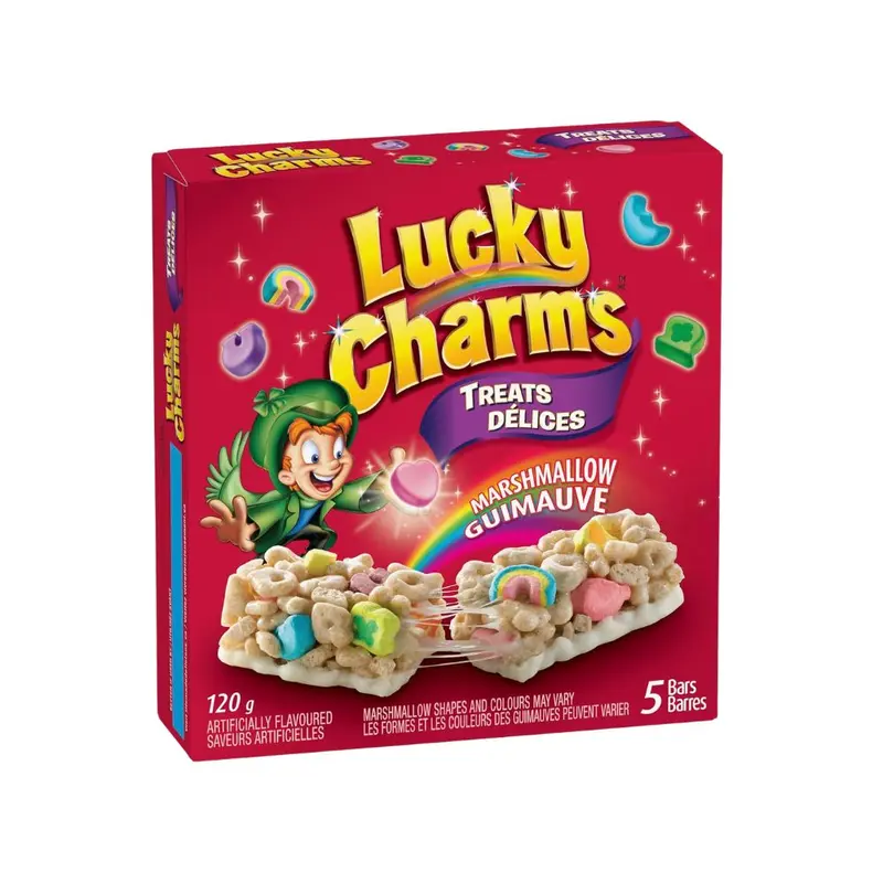 Lucky Charms Treats Bar Marshmallow, 5 Müsliriegel mit marshmallow à 120g