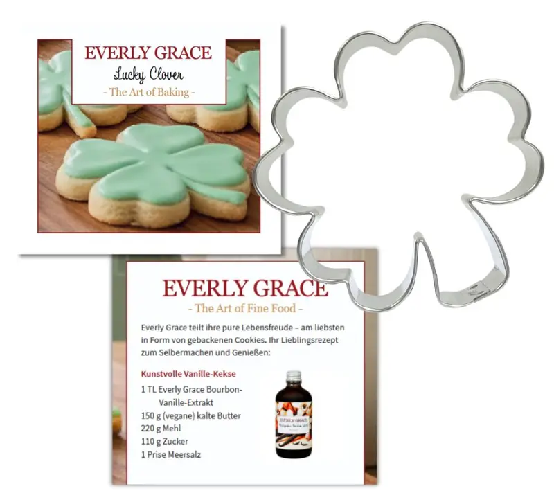 Lucky Clover Keksausstecher von Everly Grace