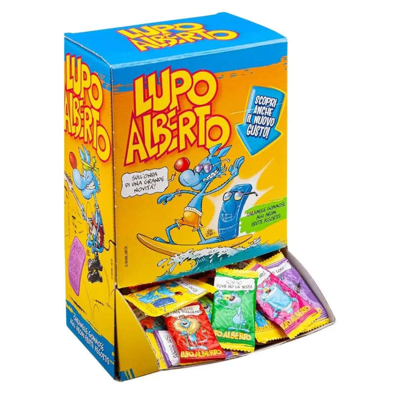 Lupo Alberto, Fruchtgummi-Bonbons mit Fruchtgeschmack 12g (Packung mit 200)