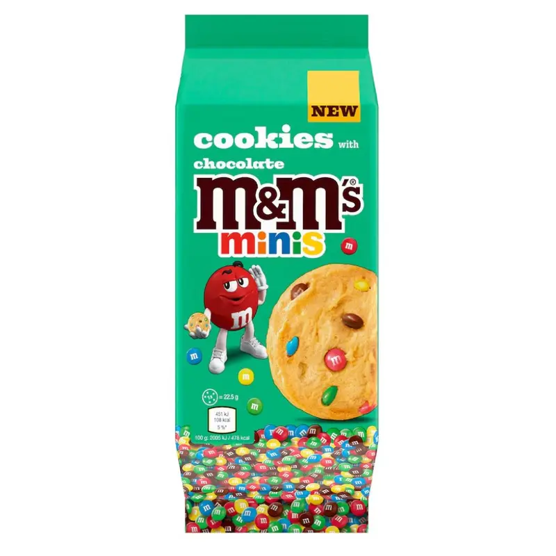 M&M's Cookies Chocolate Minis, Kekse mit M&M's Mini 180g