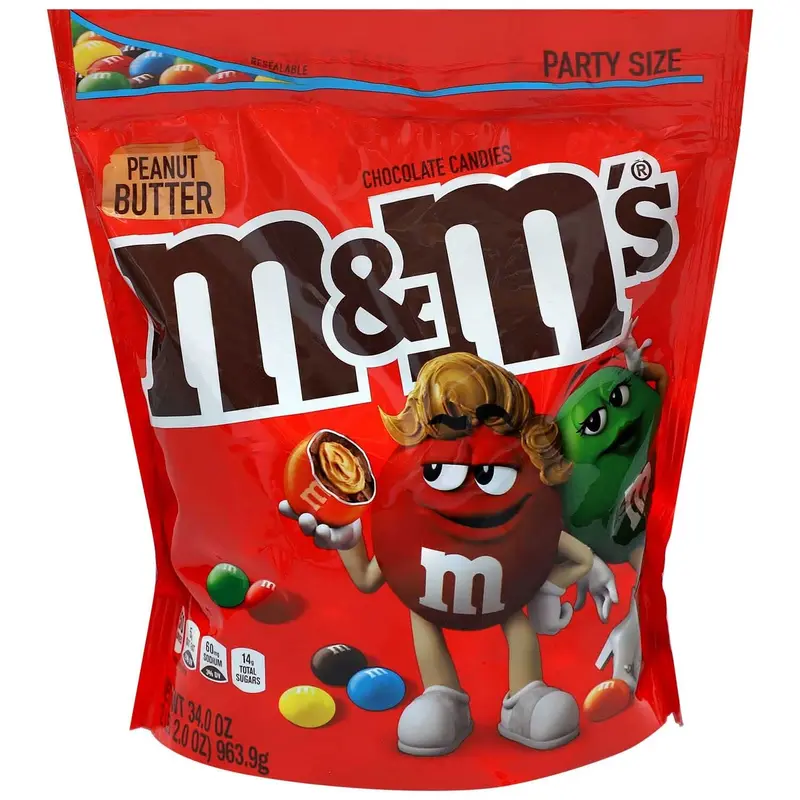 M&Ms Schokolinsen Erdnussbutter 963g