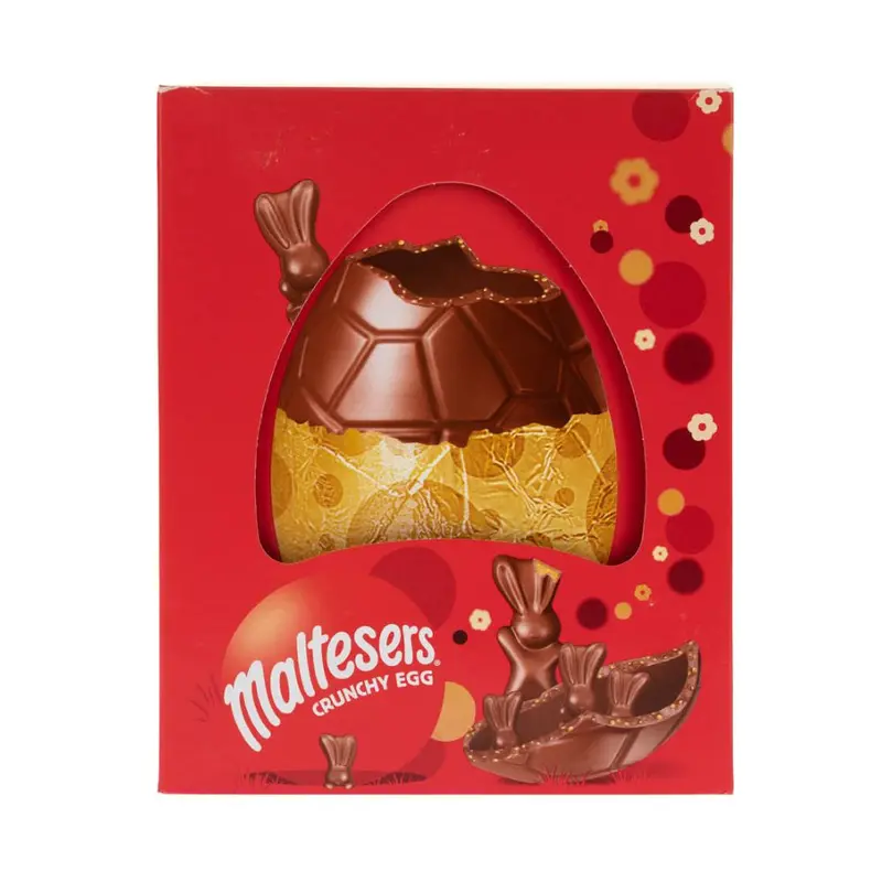 Maltesers Crunchy Giant Egg, Milchschokoladenei mit knusprigen Stücken, 496g