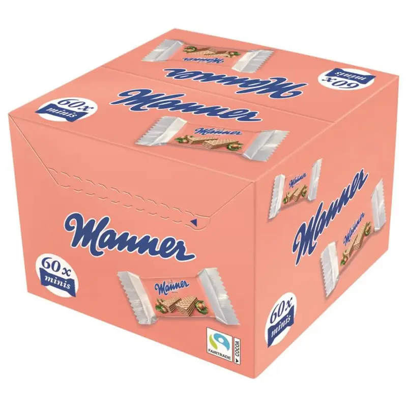 Manner Neapolitaner Waffeln – 60er Pack (60 x 15g)