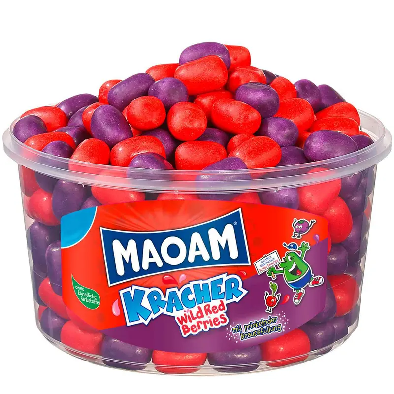 Maoam Kracher Wild Red Berries Runddose 265 Stück