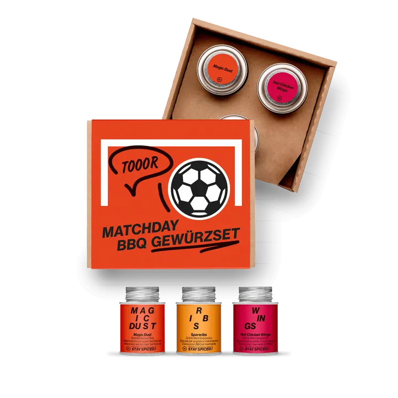 MATCHDAY BBQ | Gewürze Set | 3er Geschenkbox