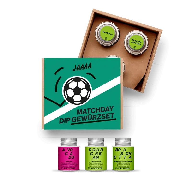 MATCHDAY Dip It | Gewürze Set | 3er Geschenkbox
