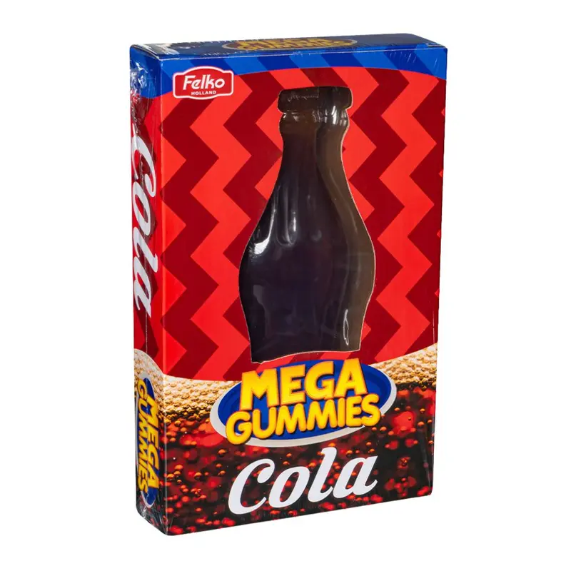 Mega Gummies Cola, gummiartig Süßigkeit in Form einer Flasche von cola aus 600g