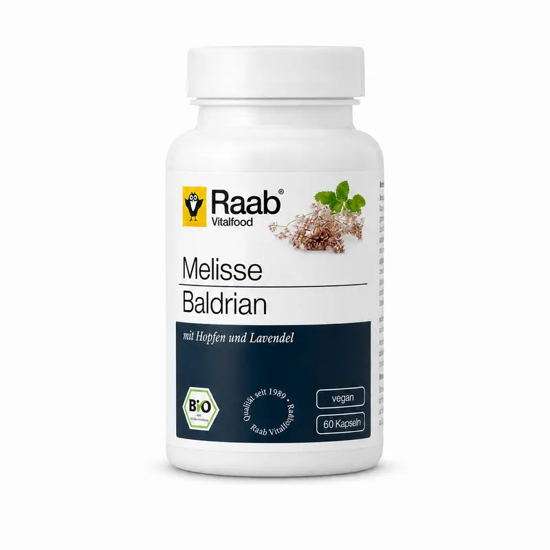 Melisse Baldrian bio (60 Kapseln)