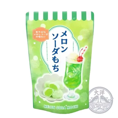 Melon Soda Mochi Stand Pack (Soft Melon Soda-Flavored Rice Cake)