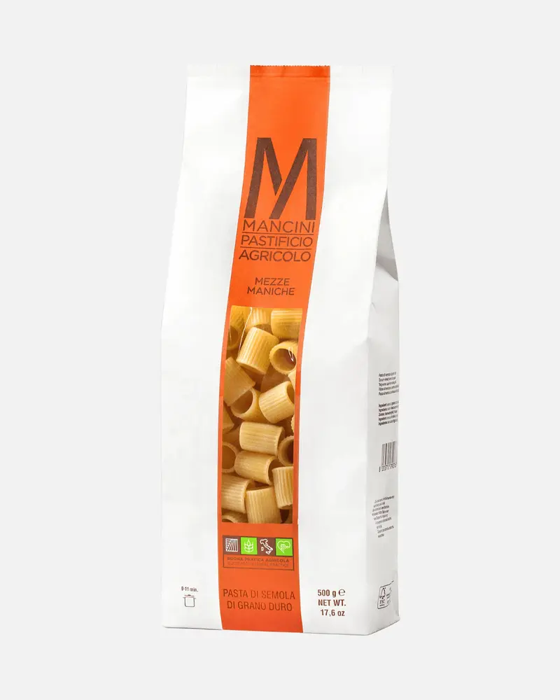 Mezze Maniche Pasta, 500g