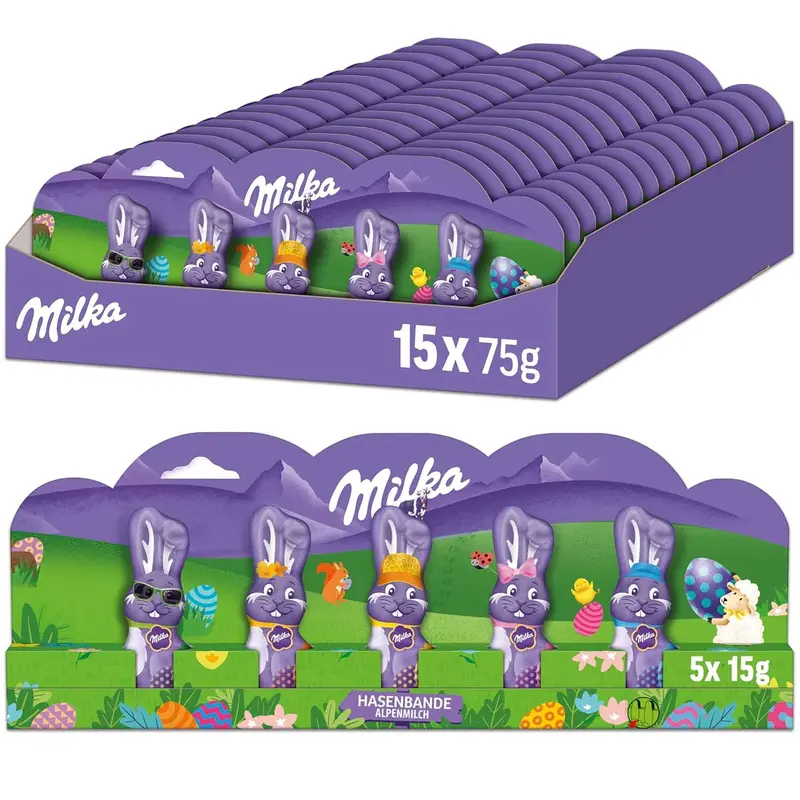 Milka Hasenbande 15 x 5er Pack 75g