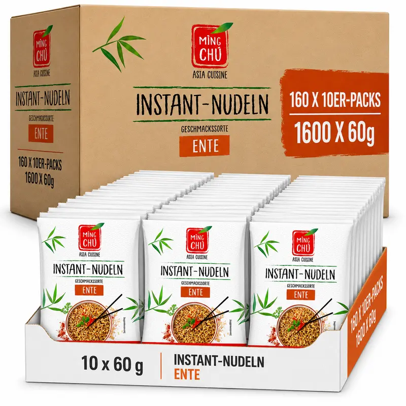 Ming Chu Instant-Nudeln Ente, Multipack