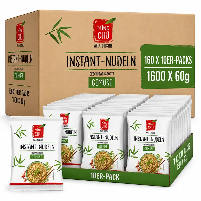 Ming Chu Instant-Nudeln Gemüse, Multipack