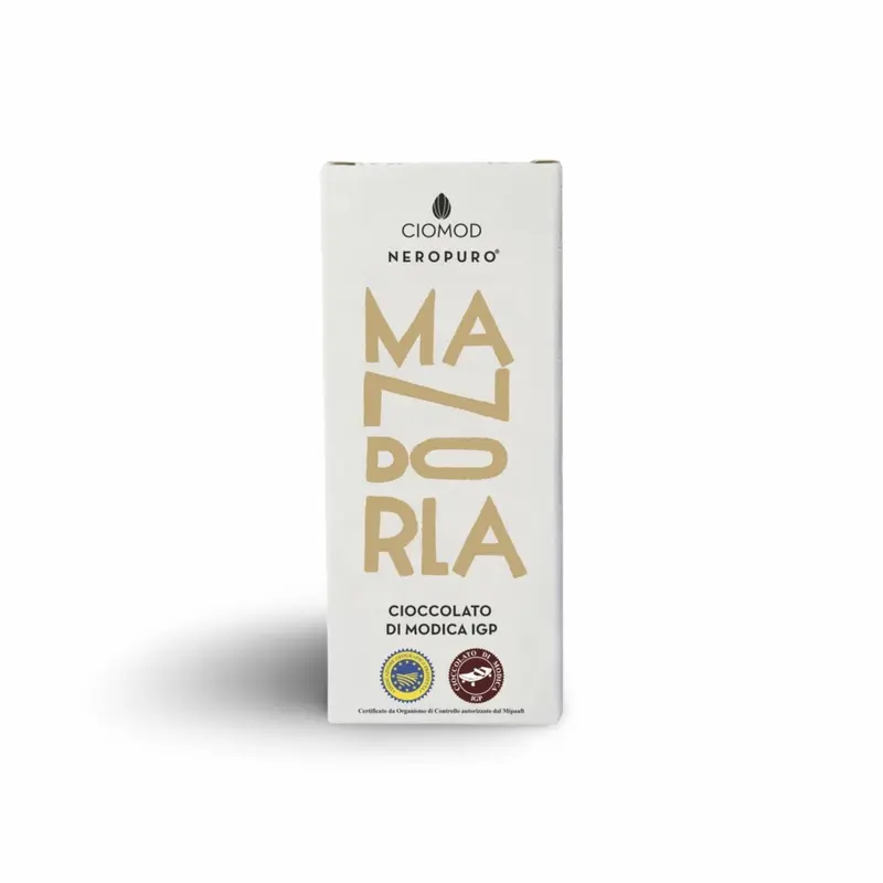 Modica Schokolade mit Mandeln CIOCCOLATO MANDORLA, 100gr