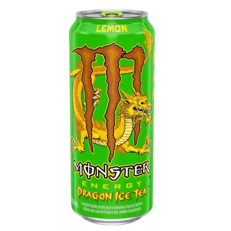 Monster Dragon Ice Tea Lemon, energy drink mit Zitrone 473ml