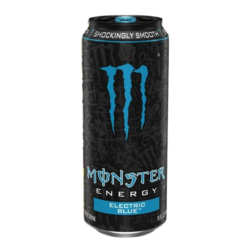 Monster Energy Electric Blue, Energydrink mit Blaubeergeschmack, 473 ml