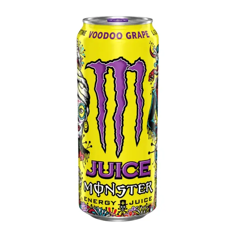 Monster Energy Juice Voodoo Grape, Energy-Drink mit Traubengeschmack, 473 ml