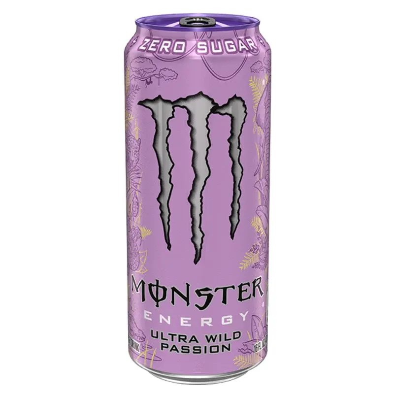 Monster Energy Ultra Wild Passion, Energy-Drink mit Passionsfruchtgeschmack, 473 ml