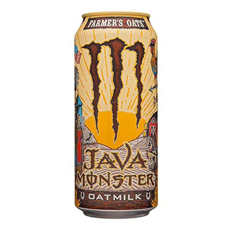 Monster Java Farmer's Oat Milk, energy drink mit Kaffee und Hafermilch, 443ml