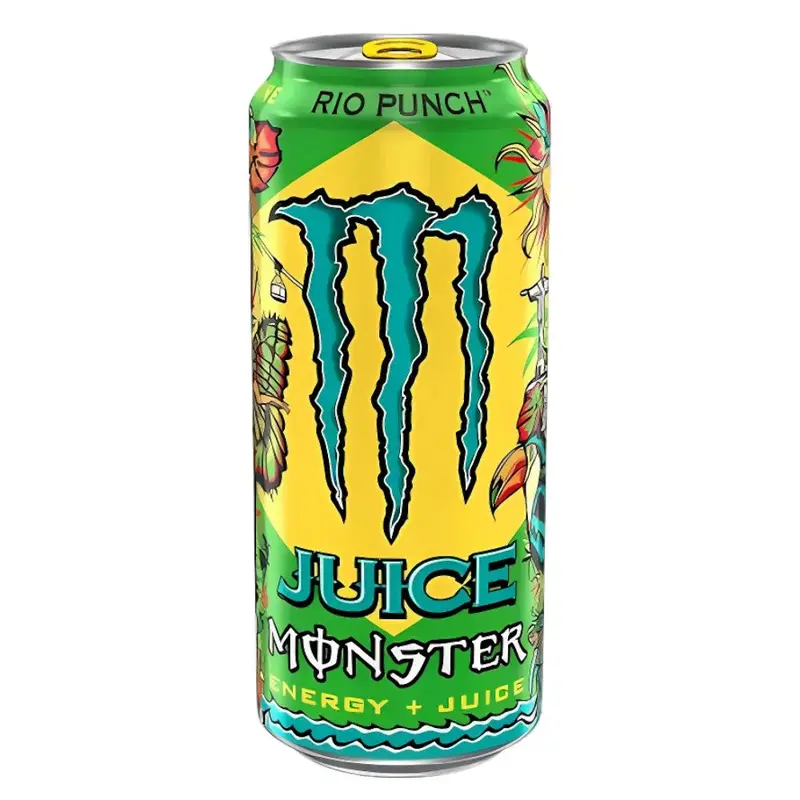 Monster Juice Rio Punch, Energy-Drink mit tropischem Fruchtgeschmack, 473ml