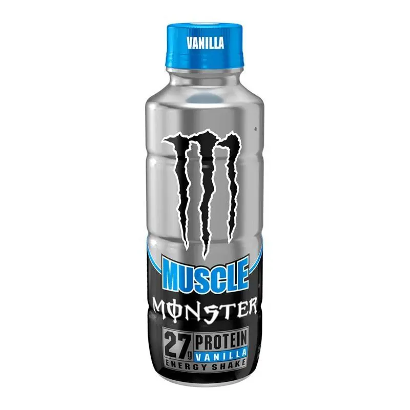 Monster Muscle Vanilla Energy Shake, energy drink Vanille mit 444 ml