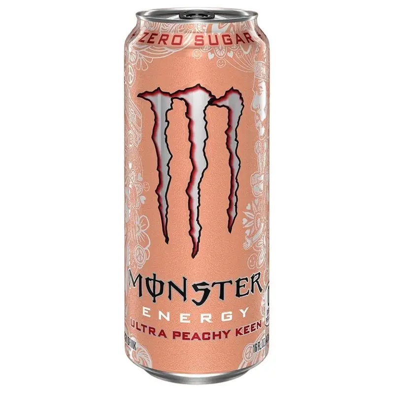 Monster Zero Ultra Peachy Keen Energy, energy drink mit Pfirsichgeschmack, 473 ml