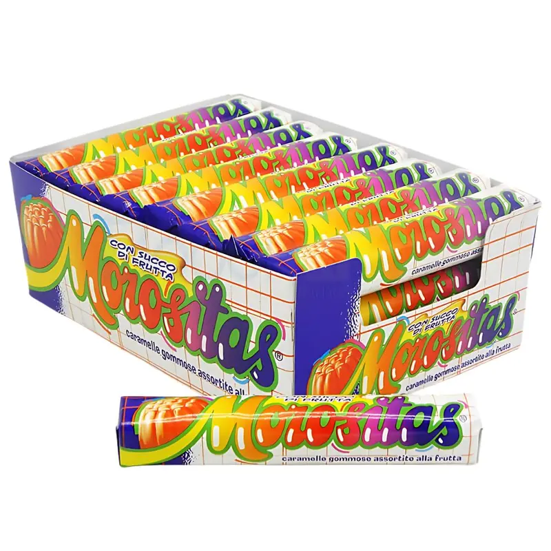 Morositas Assorted Fruit, fruchtiges Kaubonbon zu 34g (Packung mit 24)