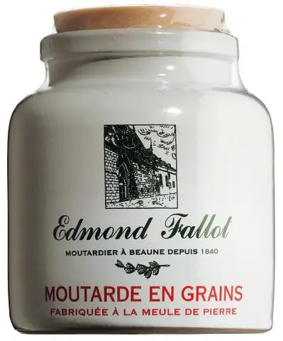 Moutarde en Grains grobkörnig im Steintopf, Fallot 250g