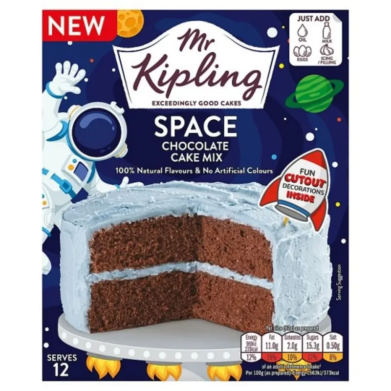 Mr Kipling Space Chocolate Cake Mix, Schokoladenkuchen-Mix 400g