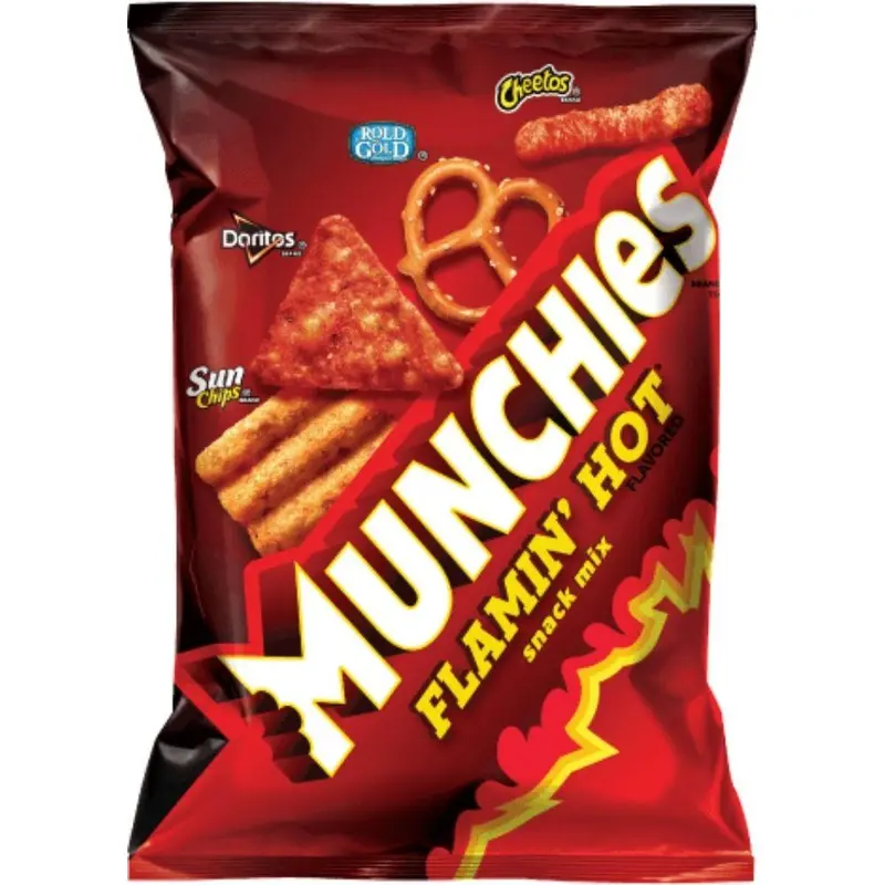 Munchies Flamin Hot Snack Mix, würzige salzige Mischung von 262g