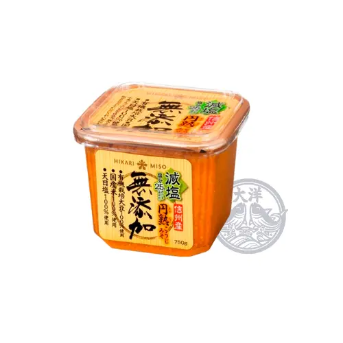 Mutenka Enjyuku Koji Miso Genen 750g (Low Salz Koji fermentierte SOJAbohnenpaste)