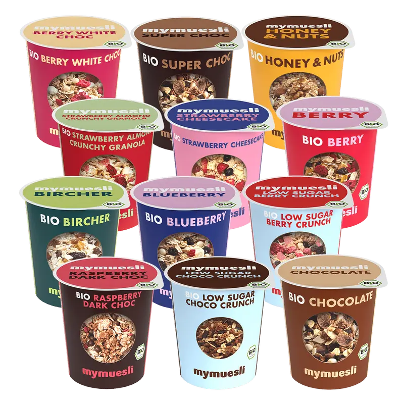 mymuesli Portionsbecher 12er Probierpaket