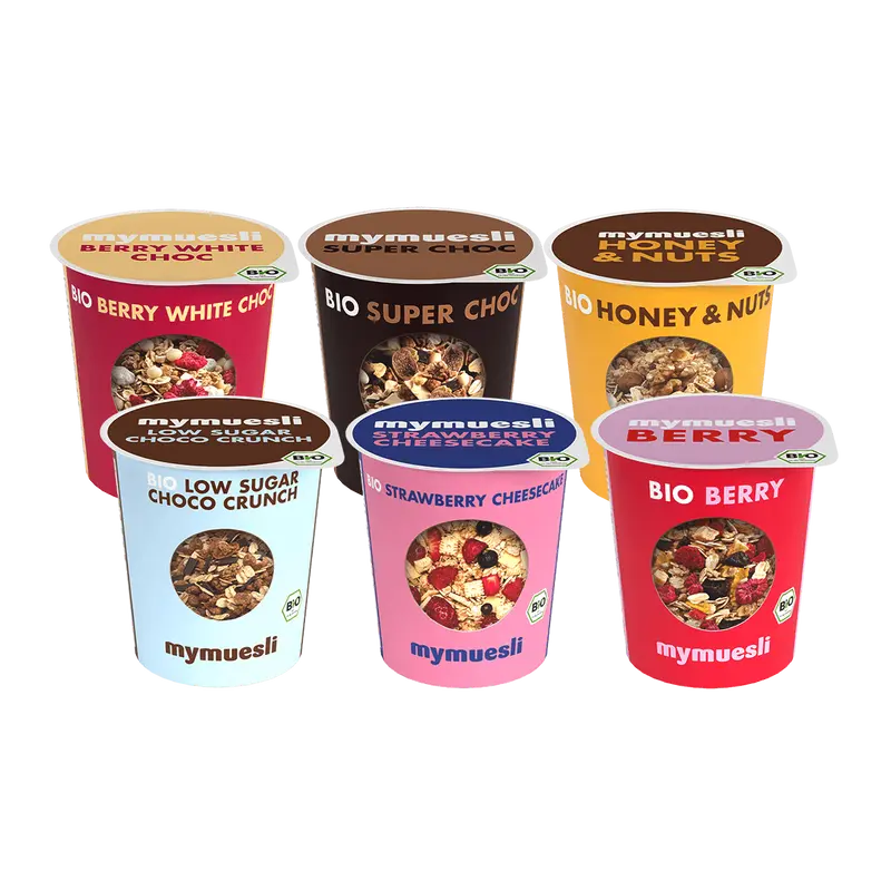 mymuesli Portionsbecher 6er Probierpaket