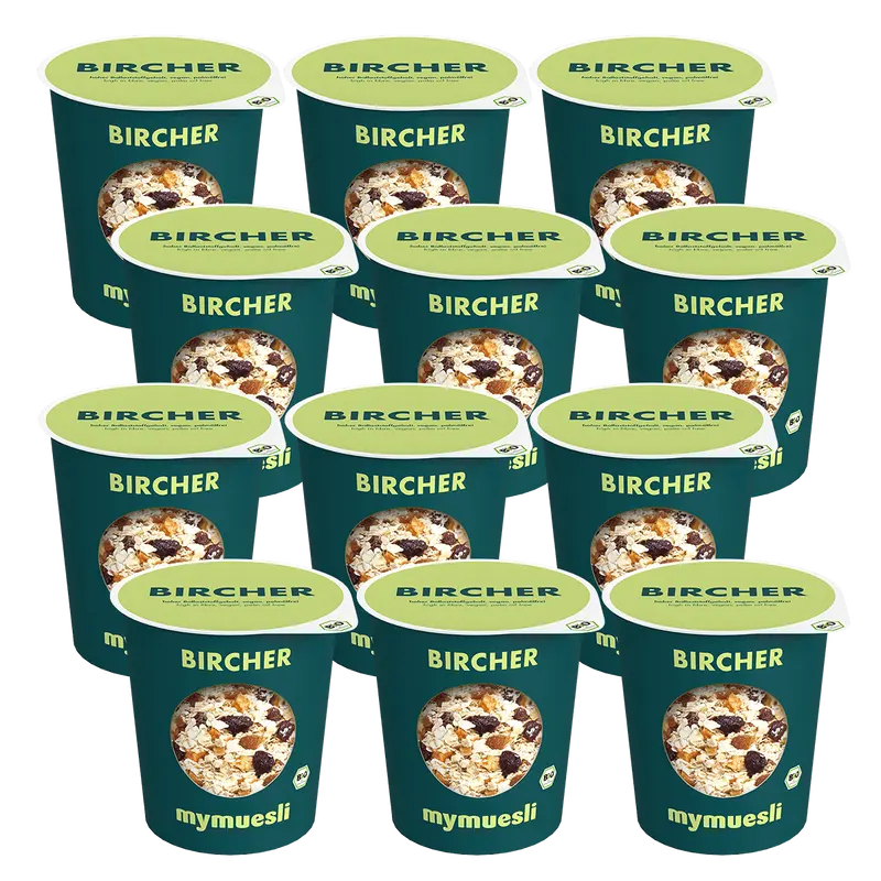 mymuesli Portionsbecher Bircher 12er Pack
