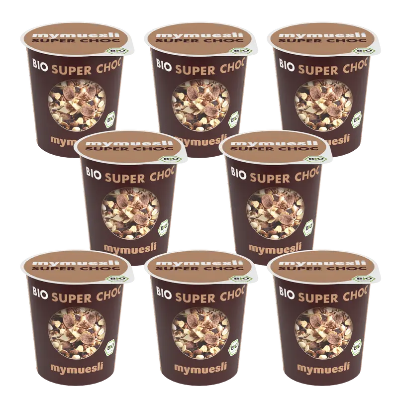 mymuesli Portionsbecher Super Choc 8er Pack