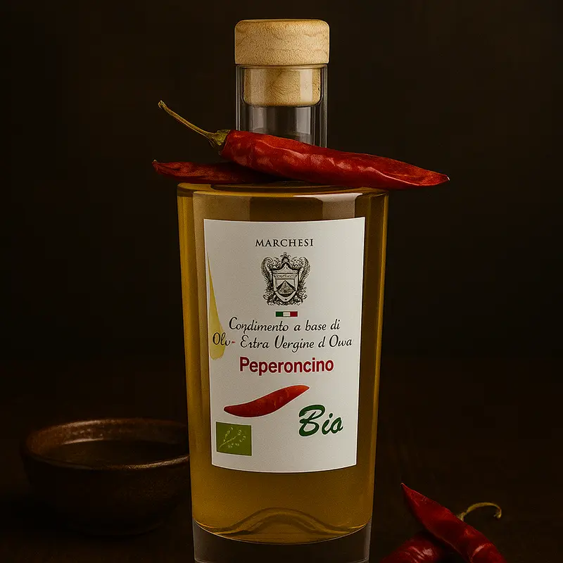 Natives Olivenöl mit Chili 200ml
