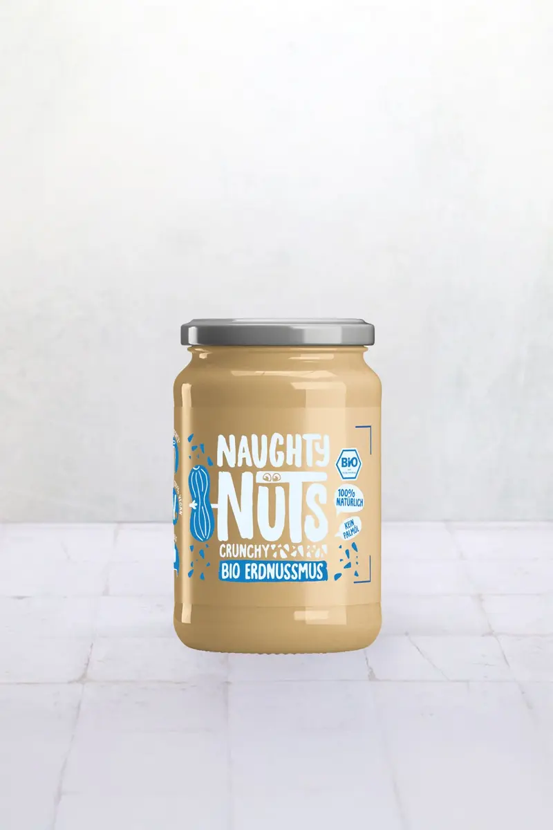 Naughty Nuts Bio Erdnussmus Crunchy 500g