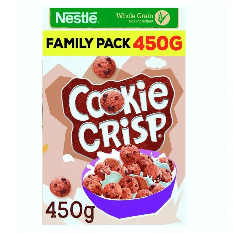 Nestlè Cookie Crisp, Keks-Geschmack Müsli mit Schokoladenstückchen 450g